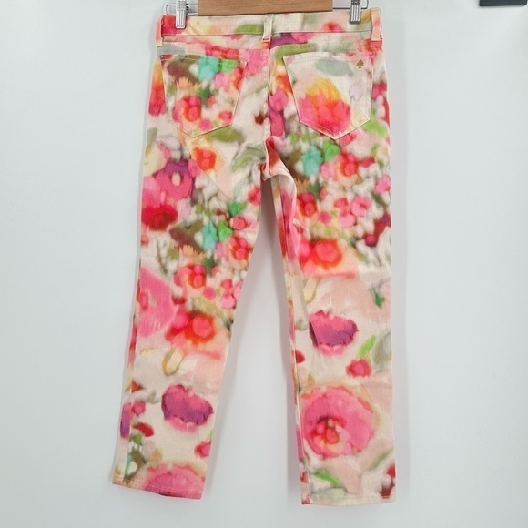 KATE Spade NY Broome Street Capri Bright Watercolor Play Hooky Jeans Size 27 - Picture 3 of 16